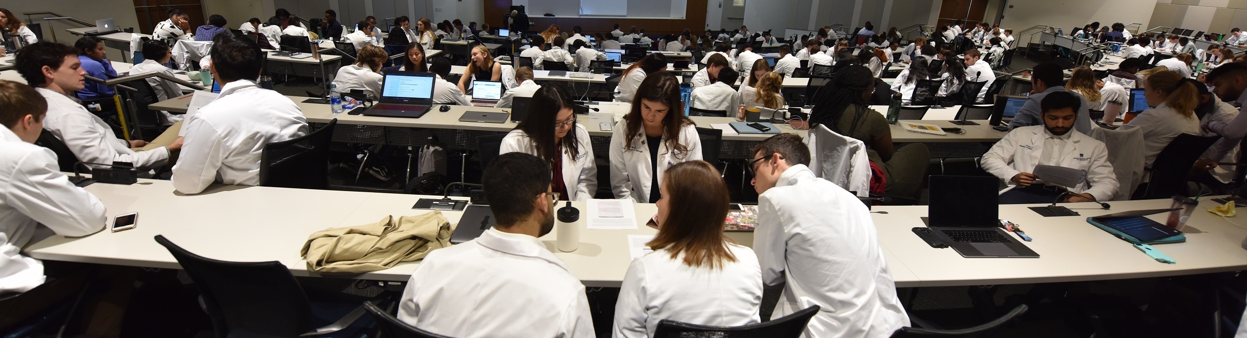 Medical students in the classroom